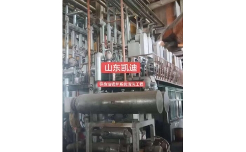 2023年7月9日河北香河25噸導(dǎo)熱油鍋爐系統(tǒng)整體清洗結(jié)束