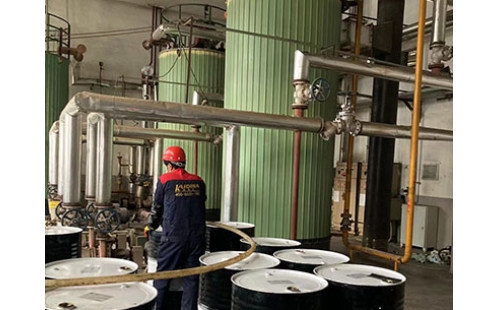 2025年1月5日青島導(dǎo)熱油鍋爐系統(tǒng)清洗換油工程完成